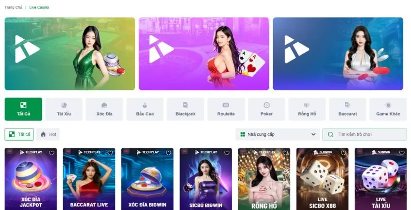 Live Casino – Trải nghiệm sòng bạc thật trong thế giới ảo