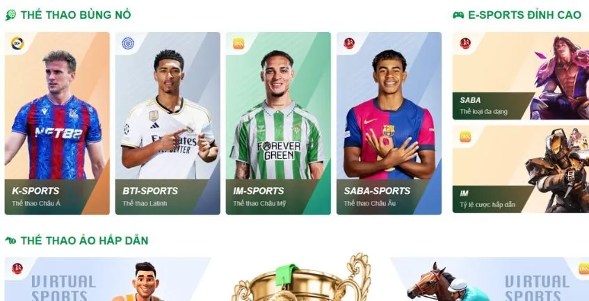 Thể thao – Nơi quy tụ hàng nghìn kèo đấu mỗi ngày